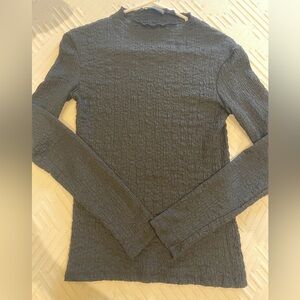 ZARA Long Sleeve T-Shirt - Black - Small